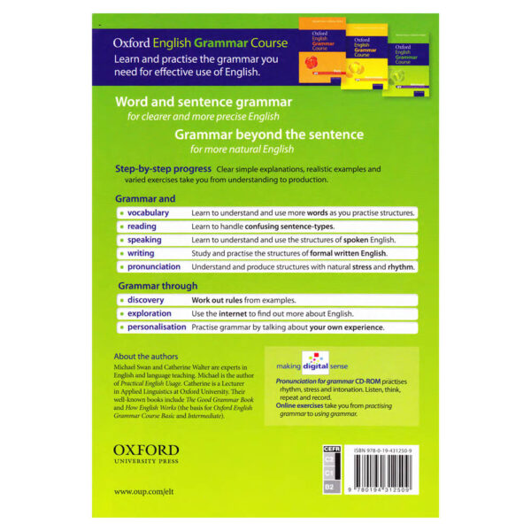 Oxford English Grammar-Course Advanced-back cover