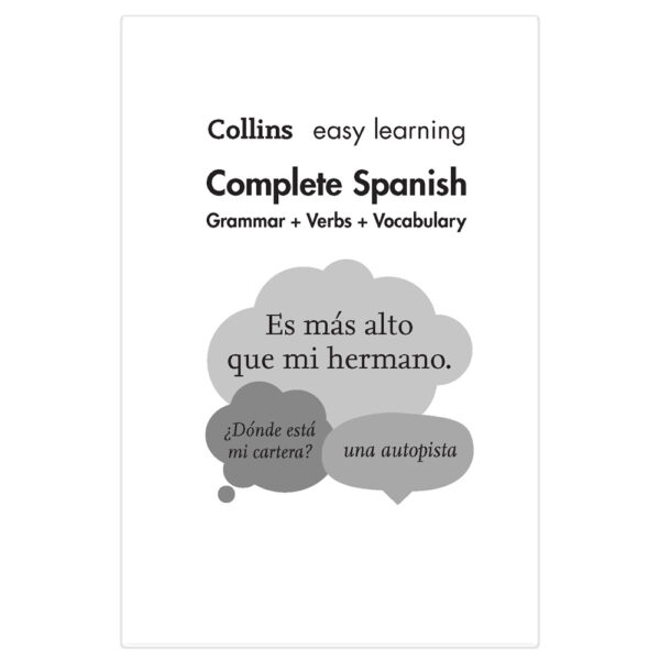 Easy Learning Complete Spanish Grammar, Verbs & Vocabulary-page 1