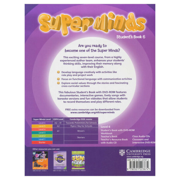 Super Minds 6 Student Book-back cover