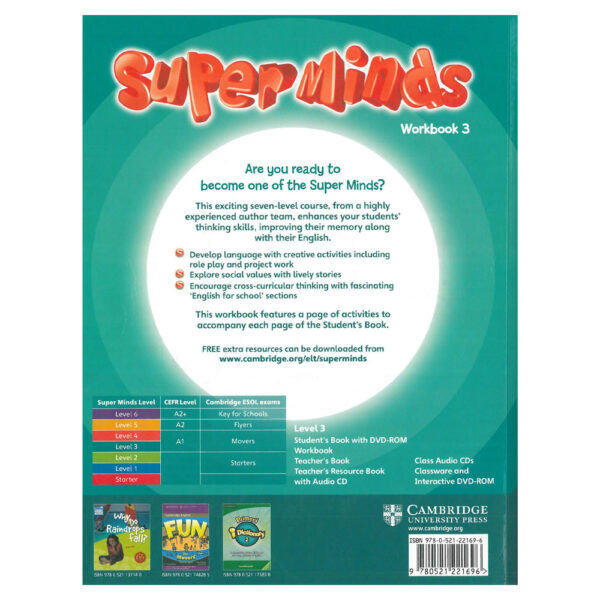 Super Minds 3 Workbook-back cover